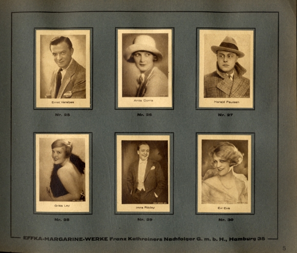 Film picture album Collection picture album EFFKA Margarinewerk Hamburg 1931