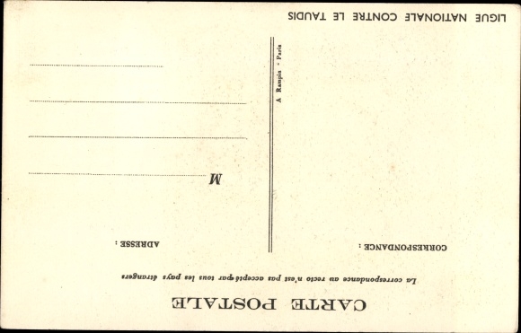 Artist Postcard Poulbot, Francisque, Why don&#39;t you sleep at home
