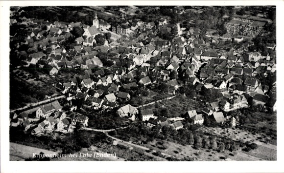 Ak Kippenheim in Baden, Fliegeraufnahme