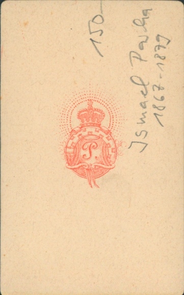CdV Viceroy of Egypt, Ismail Pasha, portrait