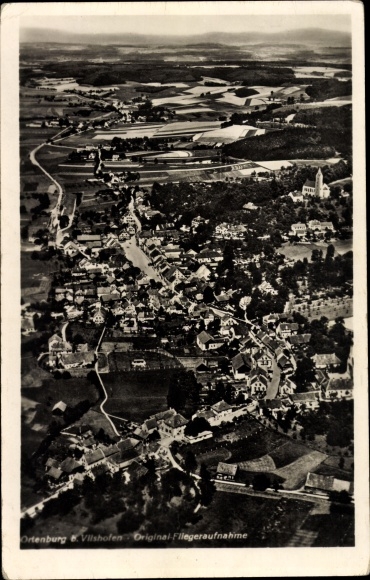 PC Ortenburg Lower Bavaria, total view, aerial photo