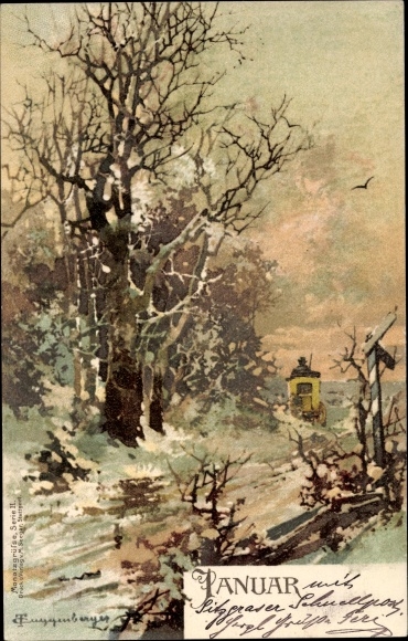 Artist PC Guggenberger, Thomas, month of January, winter, allegory