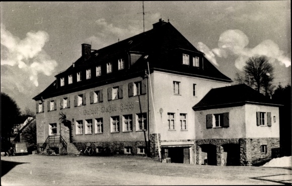 Postcard Rübenau Marienberg in the Ore Mountains of Saxony, Gasthof Weißer Hirsch