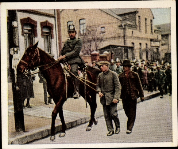 Collective picture The post-war period No. 39, March 1921, fighting in central Germany, looters, police