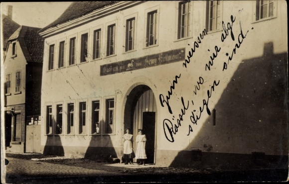 foto Ak Weisenheim am Sand Pfalz, Gasthaus Zum Weißen Ross