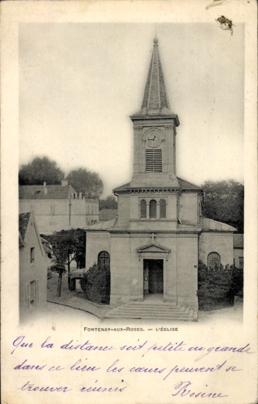Postcard Fontenay aux Roses Hauts de Seine, Church