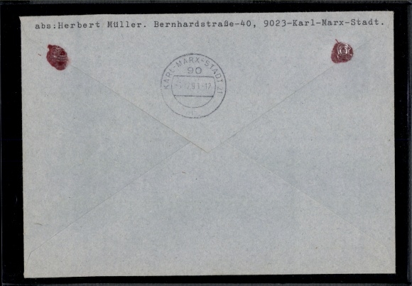 Michel Nr. 3349 (5) auf Wertbrief