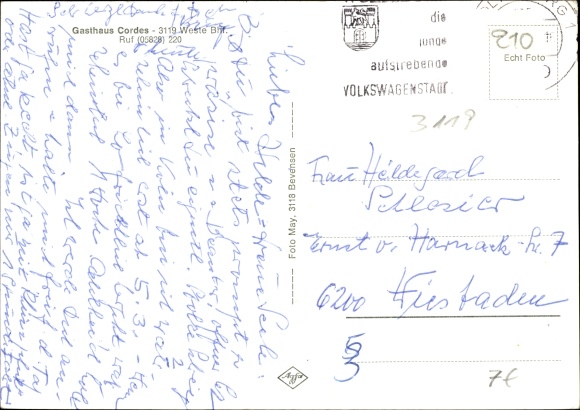 Postcard West Lower Saxony, Inn Cordes