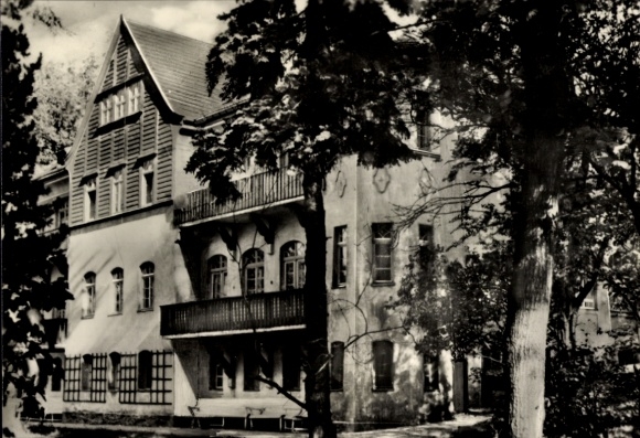 Ak Wilischthal im Erzgebirge Sachsen, Erholungsheim Ernst Schneller, Außenansicht