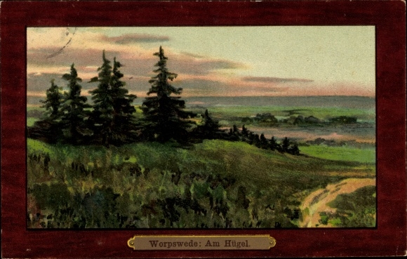 Artist PC Worpswede in Lower Saxony, on the hill