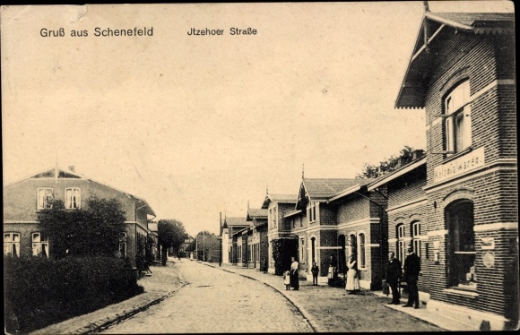 Ak Schenefeld district Kiel district Steinburg, Itzehoer Strasse