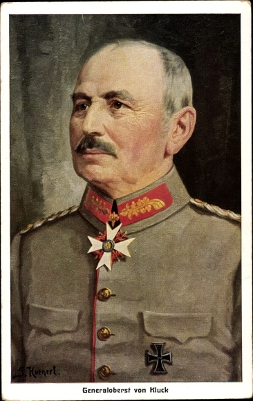 Artist PC Hornert, Generaloberst Alexander von Kluck, Pour le Merité Order