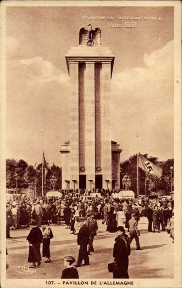 CPA Exposition Internationale Paris 1937, Pavillon de l'Allemagne