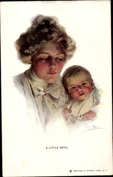 Artist Postcard Boileau, P., A good little Rogue