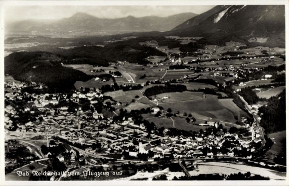 Ak Bad Reichenhall in Oberbayern, Fliegeraufnahme
