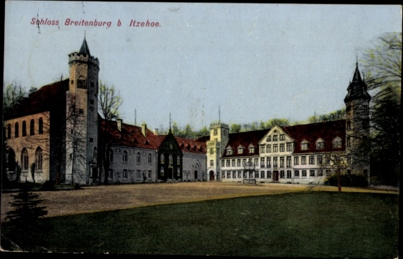 Postcard Breitenburg near Itzehoe in Holstein, Breitenburg Castle