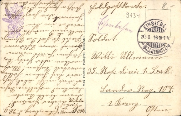 Postcard Eisenberg in Thuringia, general view