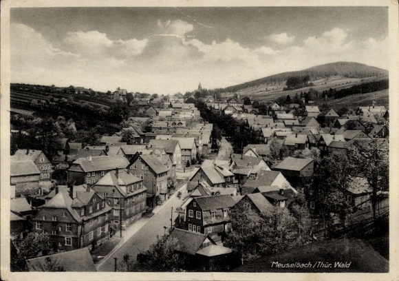 Ak Meuselbach in Thüringen, algemeen uitzicht
