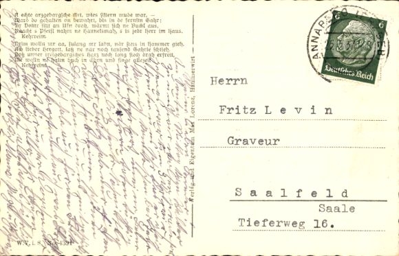 Song Postcard Frohnau Annaberg Buchholz Erzgebirge, Dr Frohnaaer Hammer, Hammerschänke, Alfred Kaaden
