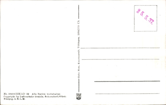 Postcard Bad Kissingen Lower Franconia Bavaria, aerial photograph