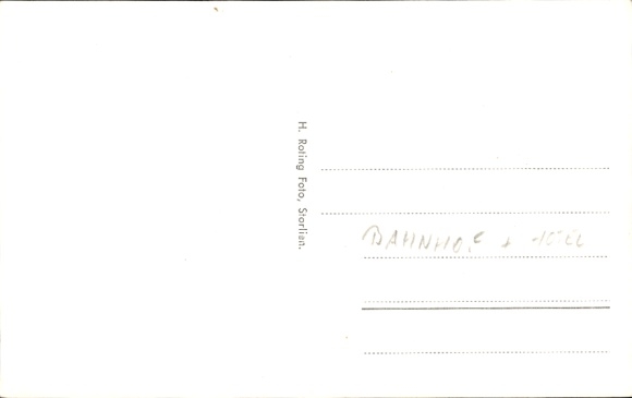 Postcard Storlien Åre Sweden, train station, hotel