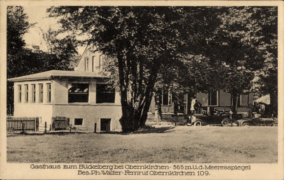 Postcard Obernkirchen in the district of Schaumburg, Gasthaus Zum Bückeberg