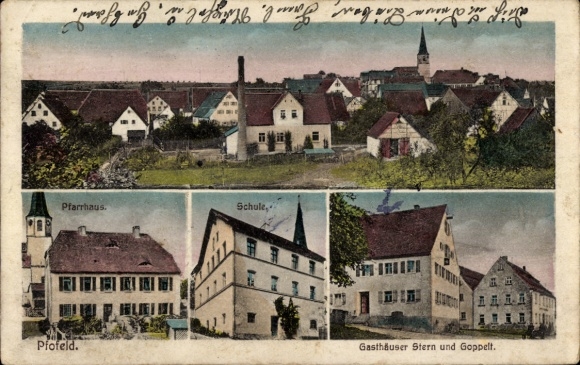 KP Pfofeld w Środkowej Frankonii, plebania, szkoła, Gasthaus Stern, Gasthaus Goppelt