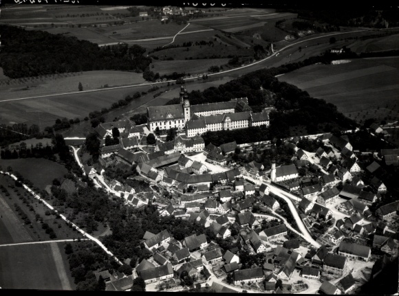 Foto Obermarchtal in Württemberg, Fliegeraufnahme