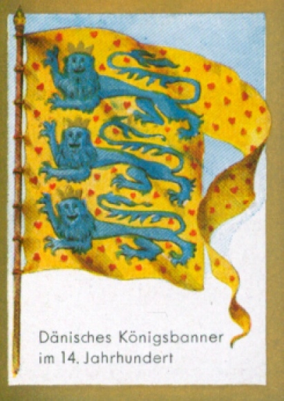 Collection picture Ulmenried flag picture no. 49, Danish royal banner in the 14th century