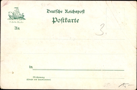 Kunstenaar Litho Dresden Neustadt, Faust, E. Neumann &amp; Co. Fabriek voor maskers en theaterkostuums