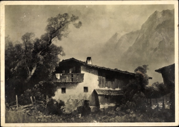 Artist PC Mulley, Oskar, HDK 601, in the valley floor, building with a rock face