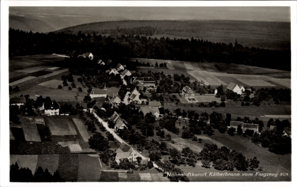 Postcard Kälberbronn Pfalzgrafenweiler in the Black Forest, aerial photograph, mountain health resort, landscape, buildings