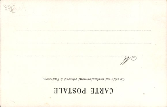 Artist Postcard Sirat, French politician Théophile Delcassé, caricature, polar bear, Dreyfus affair