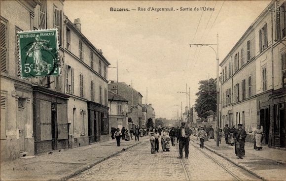 PC Bezons Val d'Oise, dye shop worker on the Argenteuil
