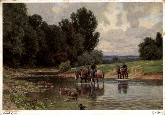 Artist Postcard Hey, Paul, Summertime, The Ford, Ackermann Series 418 No. 4111