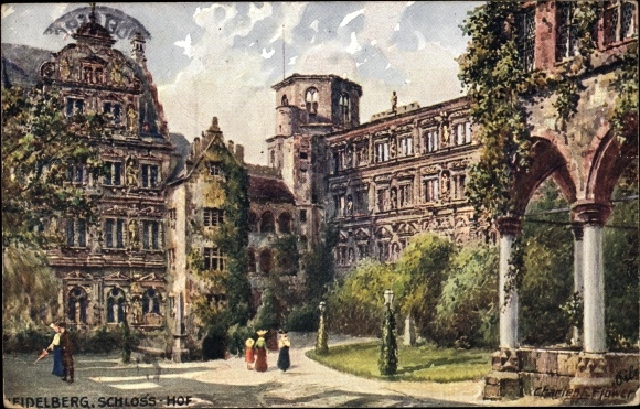 Artist PC Flower, Charles, Heidelberg, Schlosshof