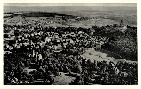Postcard Königstein im Taunus, aerial photograph