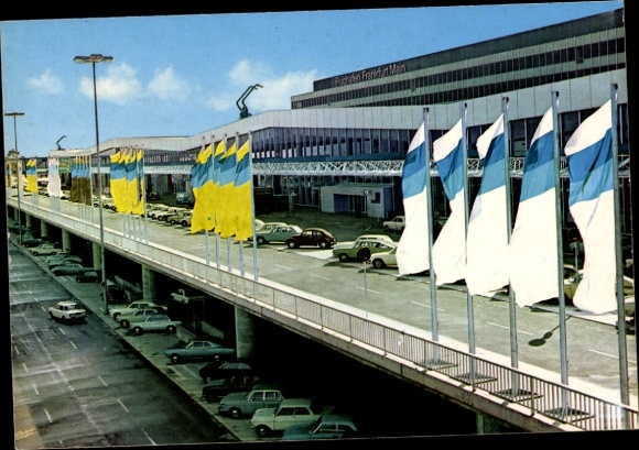 Ak Frankfurt am Main, Flughafen, Passagierflugzeuge, Pan American