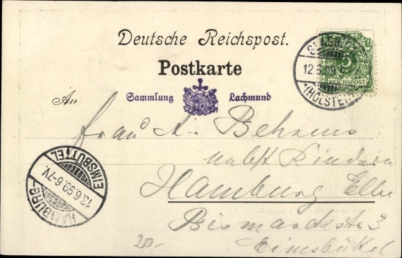 Ansichtkaart Hamburg Noord Langenhorn Ochsenzoll, Parkhof