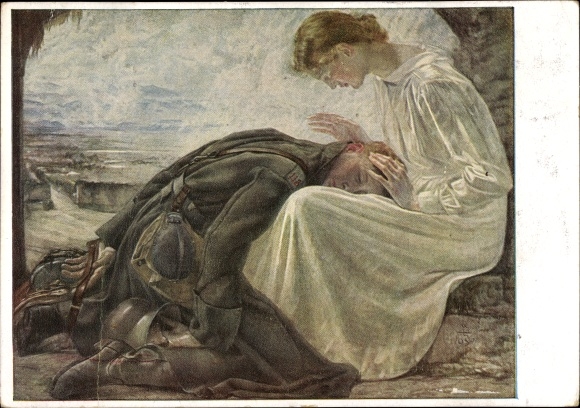 Artist Postcard Bühler, Hans Adolf, Homecoming, HDK No. 136