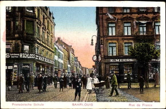 PC Saarlouis in Saarland, French school, shop Max Schloss, E. Meess