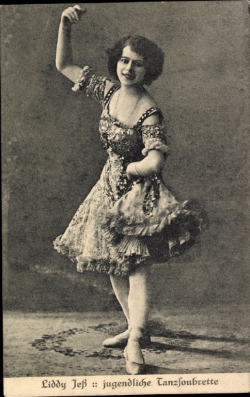 Postcard Liddy Jeß, young dance soubrette, dancer