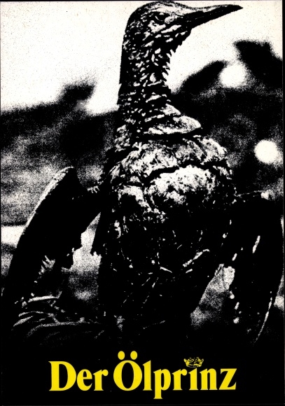 Artist PC Staeck, Klaus, The Oil Prince, Seabird, Oil Spill, Satire