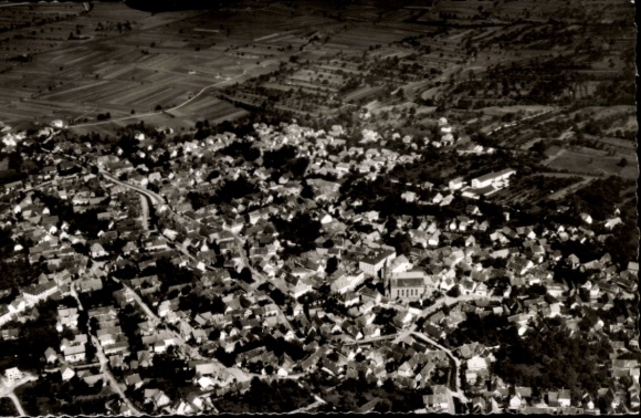 Postcard Wittorf Kr. Lüneburg Lower Saxony, aerial view of a village, many houses, rural surroundings