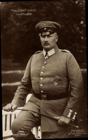 KP Eitel Friedrich Książę Prus, portret, mundur, Liersch 7498
