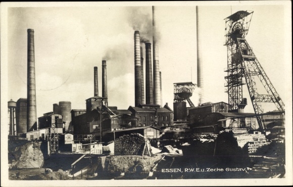 PC Essen in the Ruhr area of North Rhine-Westphalia, Zeche Gustav, RWE