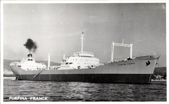 Photo oil tanker Purfina France, tanker