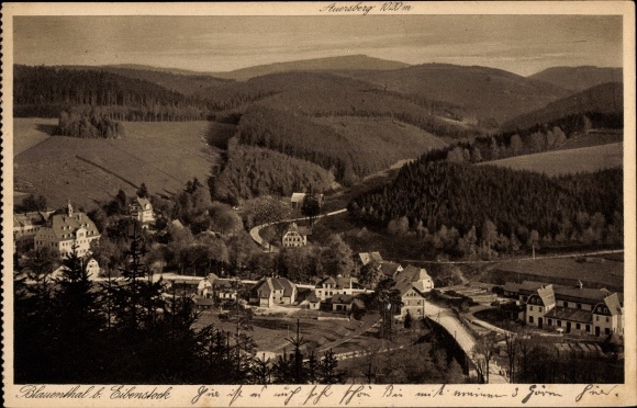 PC Blauenthal Eibenstock in the Ore Mountains, panoramic view, accommodation house Auersberg