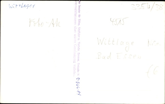 Photo Postcard Wittlage Bad Essen in Lower Saxony, partial view