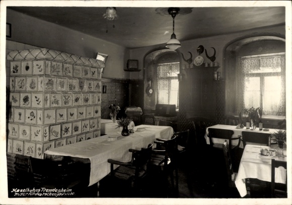 foto Ak Zwiesel Berggiesshübel in Saksen?, Haselhuhns pension, oud Duits restaurant